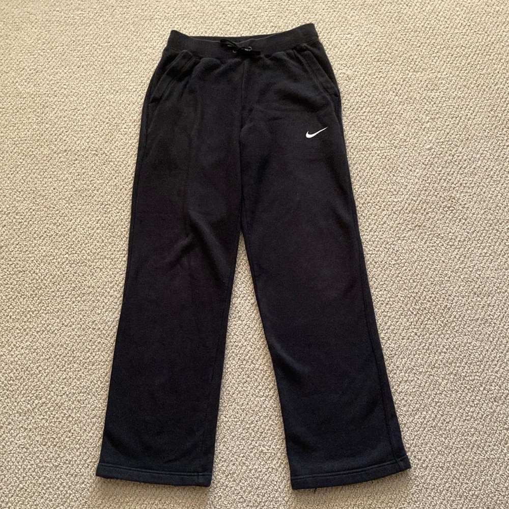 Nike Black Fleece Lined Pants Sweatpants Joggers Size Small Women’s EUC